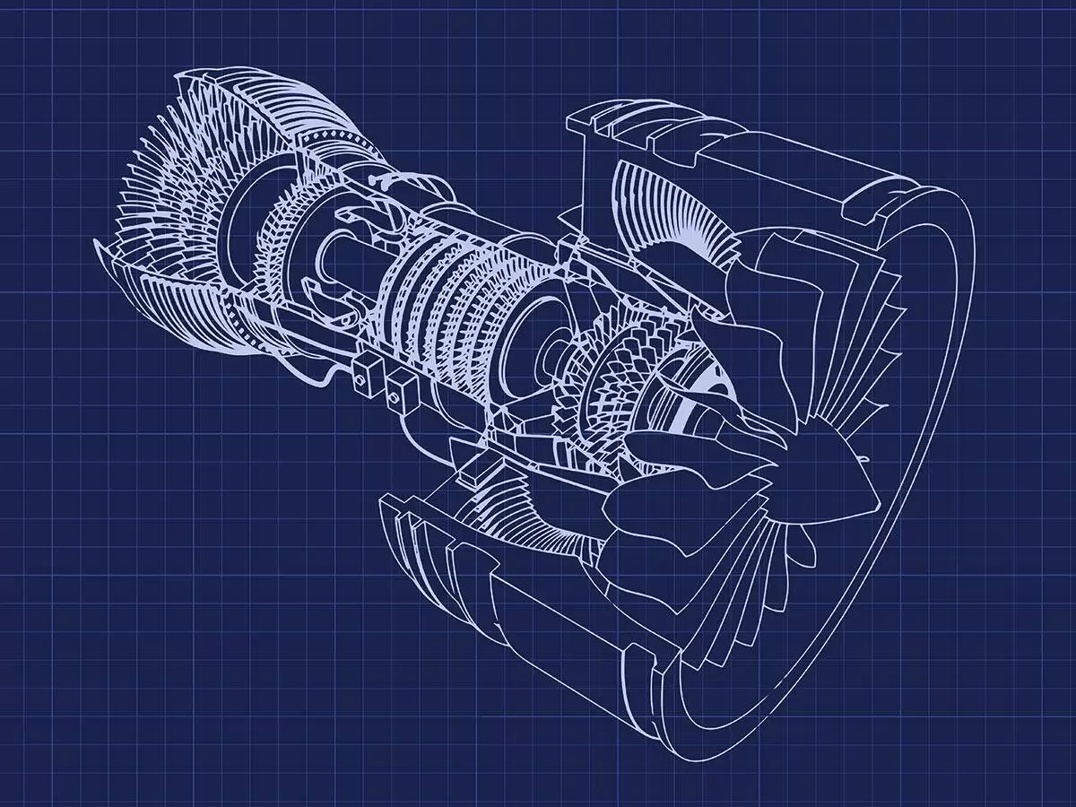 Turbofan Engine Blueprint