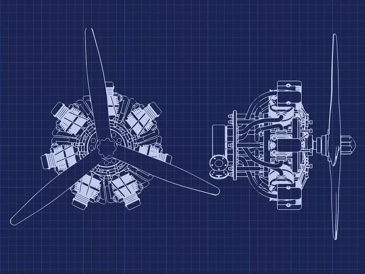 Radial Engine Blueprint